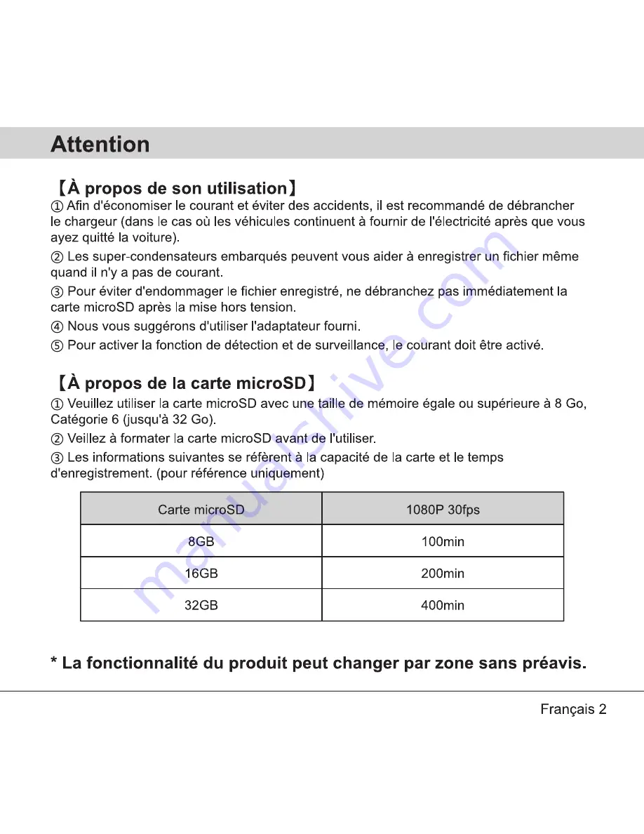 Papago Dashcam GoSafe 330 Quick Start Manual Download Page 46