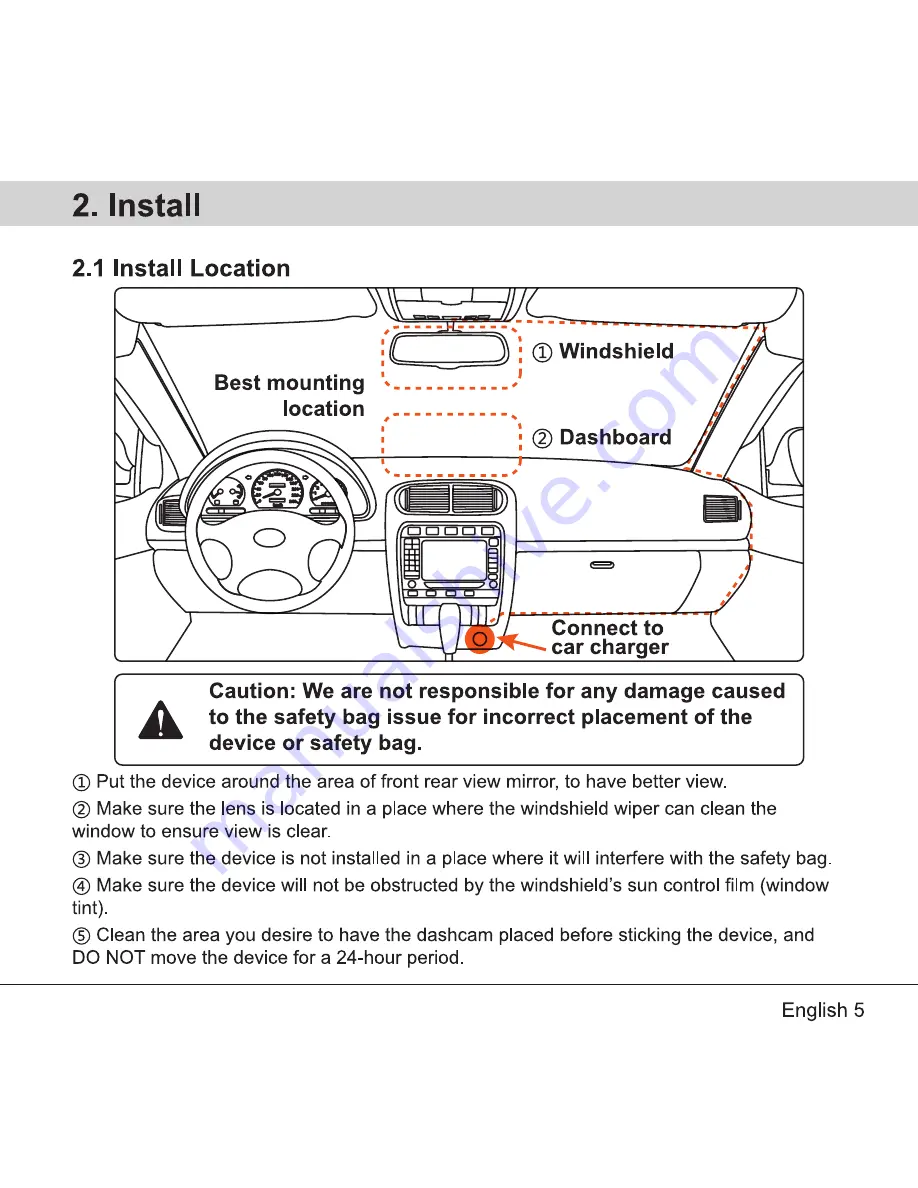 Papago P2 Pro Quick Start Manual Download Page 6