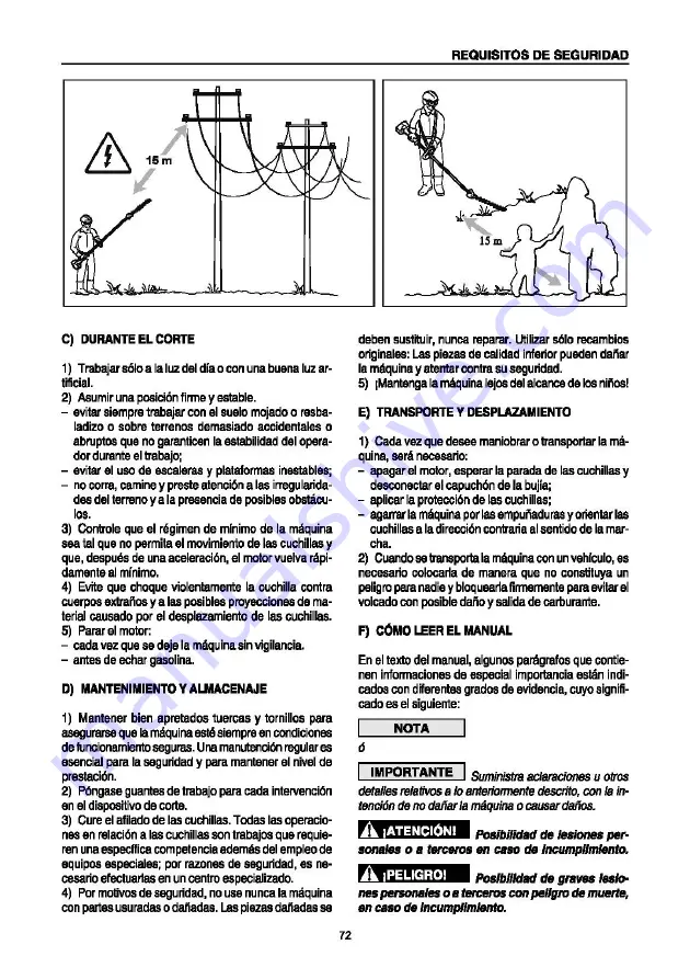 PAPILLON MULTICUTTER 33N Instruction Manual Download Page 72