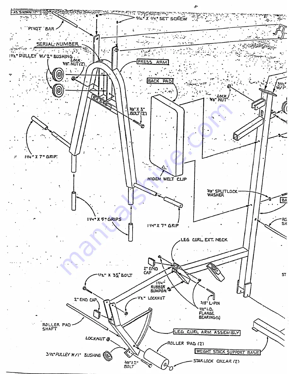 ParaBody 358 EX350 Assembly Instructions Manual Download Page 18