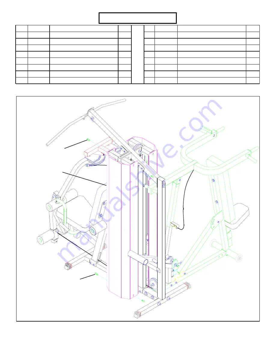 ParaBody 661101 Assembly Instructions Manual Download Page 3