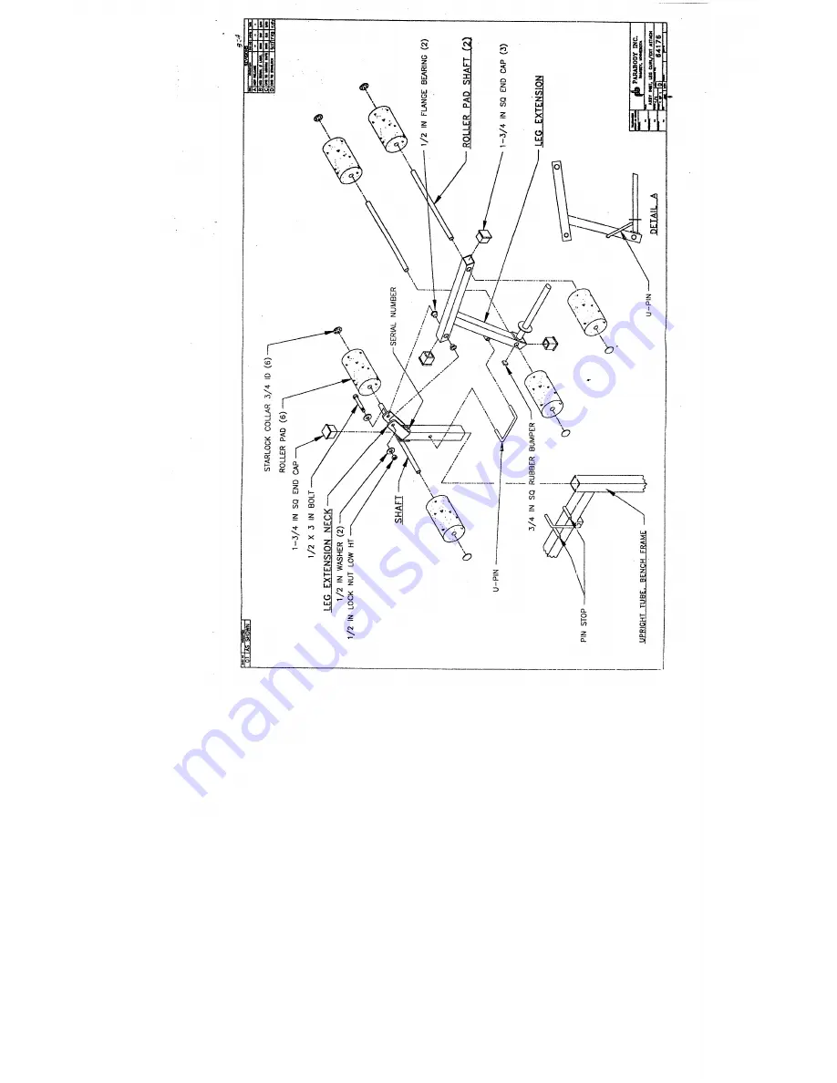 ParaBody 824101 Assembly Instruction Sheet Download Page 5