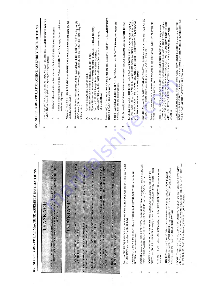 ParaBody 858 Скачать руководство пользователя страница 4