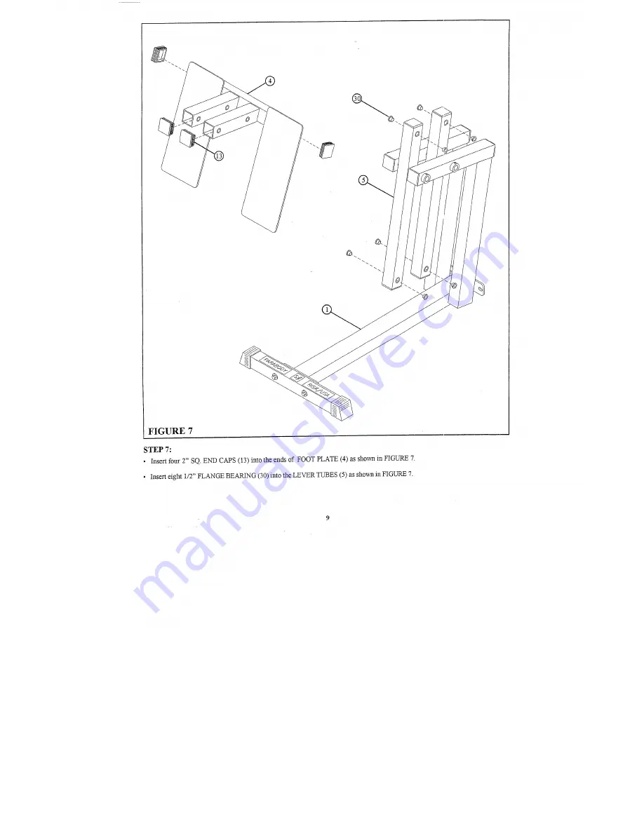 ParaBody Leg Press 100101 Assembly Instructions Manual Download Page 9