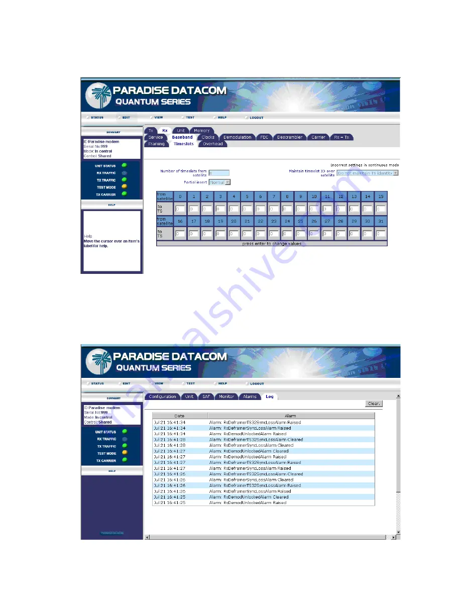 Paradise Datacom Quantum Installation And Operating Handbook Download Page 208