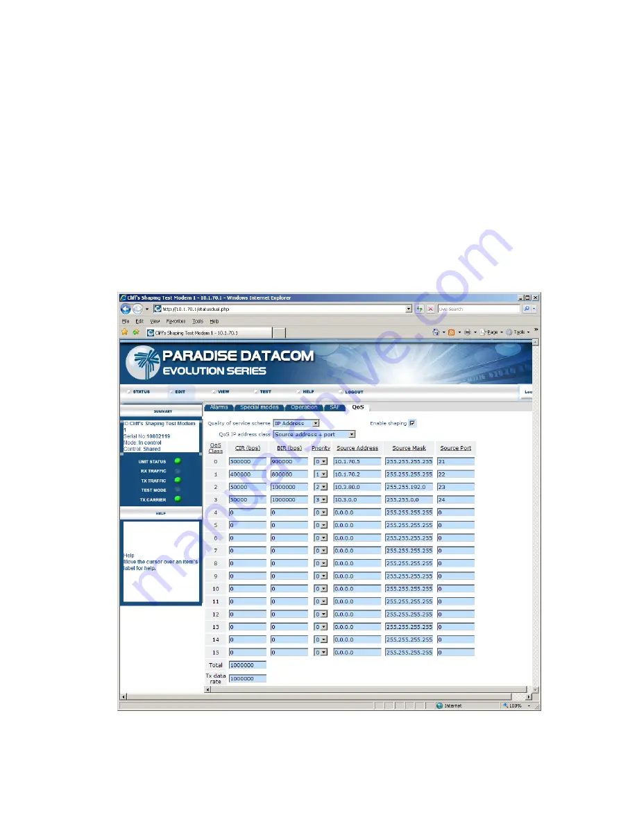 Paradise Datacom Quantum Installation And Operating Handbook Download Page 271