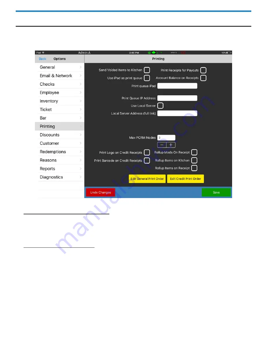 Paradise POS Star SP700 User Manual Download Page 126