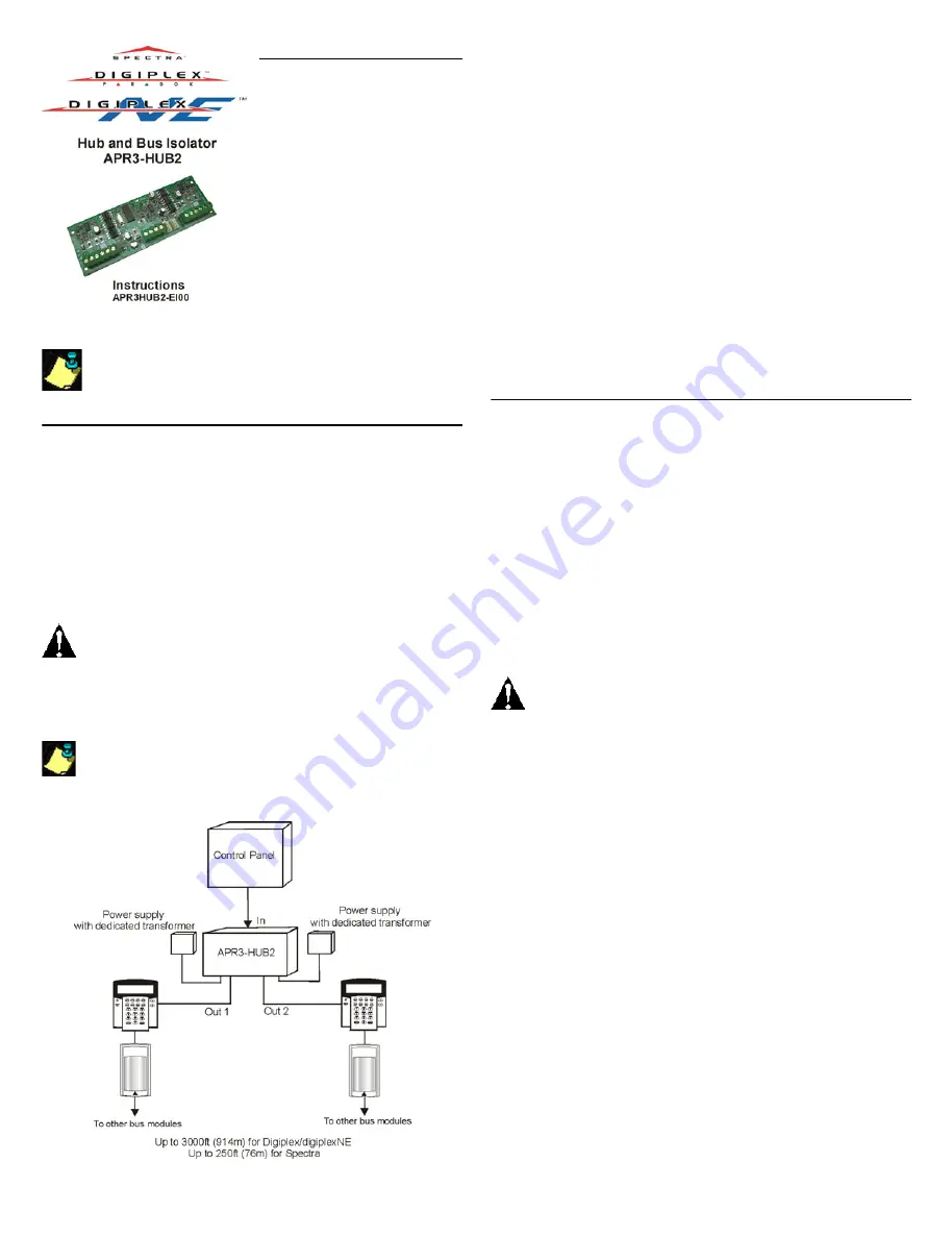 Paradox APR3-HUB2 Instructions Download Page 1