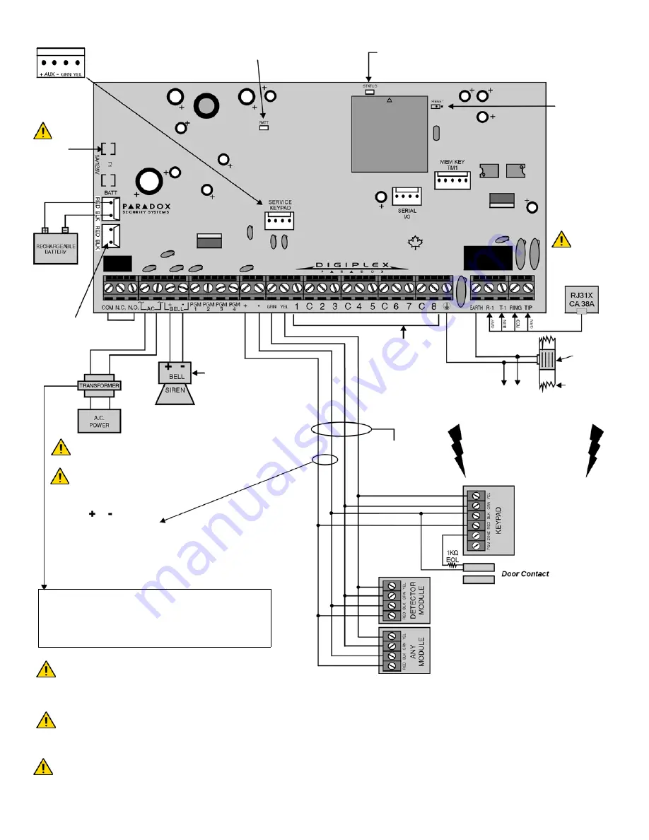 Paradox Digiplex DGP-848 Скачать руководство пользователя страница 45