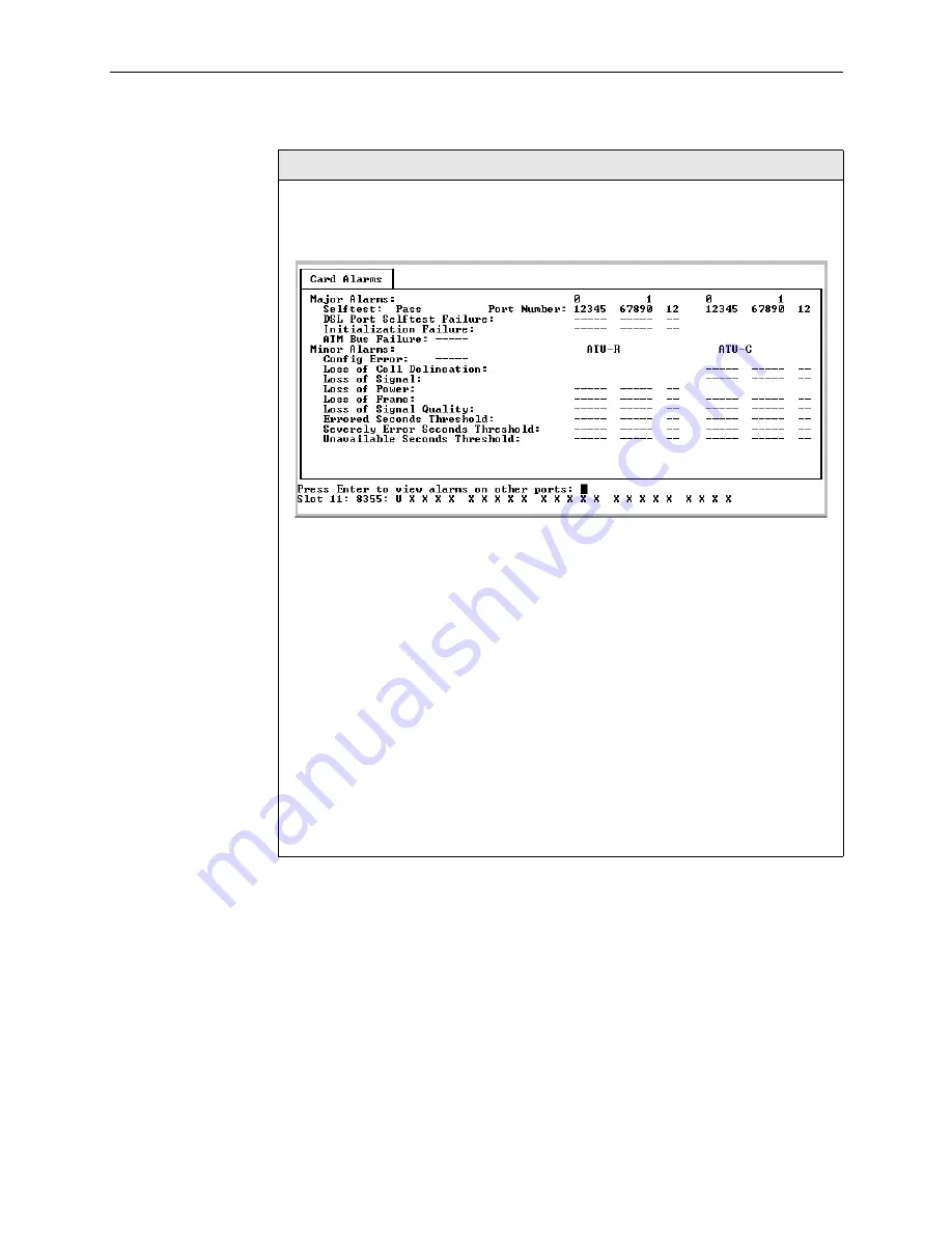 Paradyne Hotwire ATM Line Cards 8335 User Manual Download Page 92