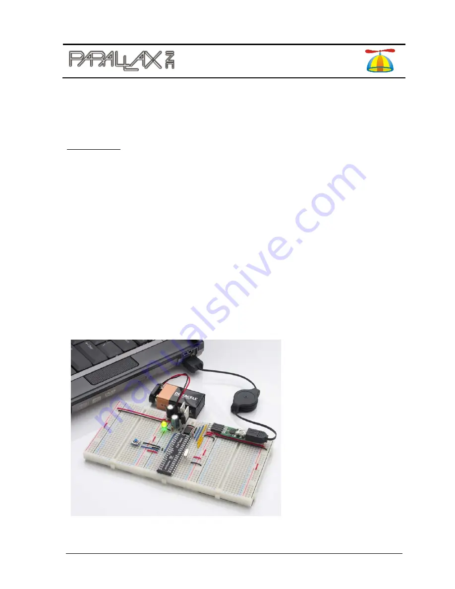 Parallax Lab PE Platform Setup Download Page 1