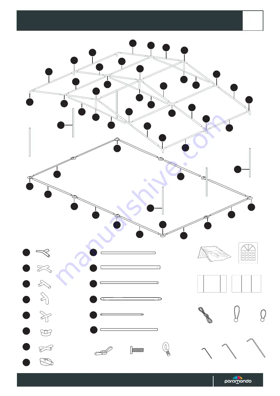 paramondo Partyzelt Flex Installation Instructions Manual Download Page 7