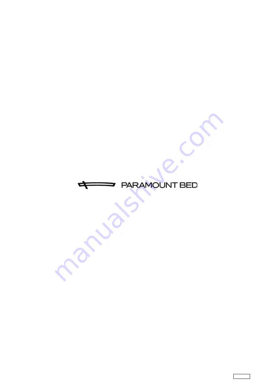 PARAMOUNT BED CA-A307E Instruction Manual Download Page 28