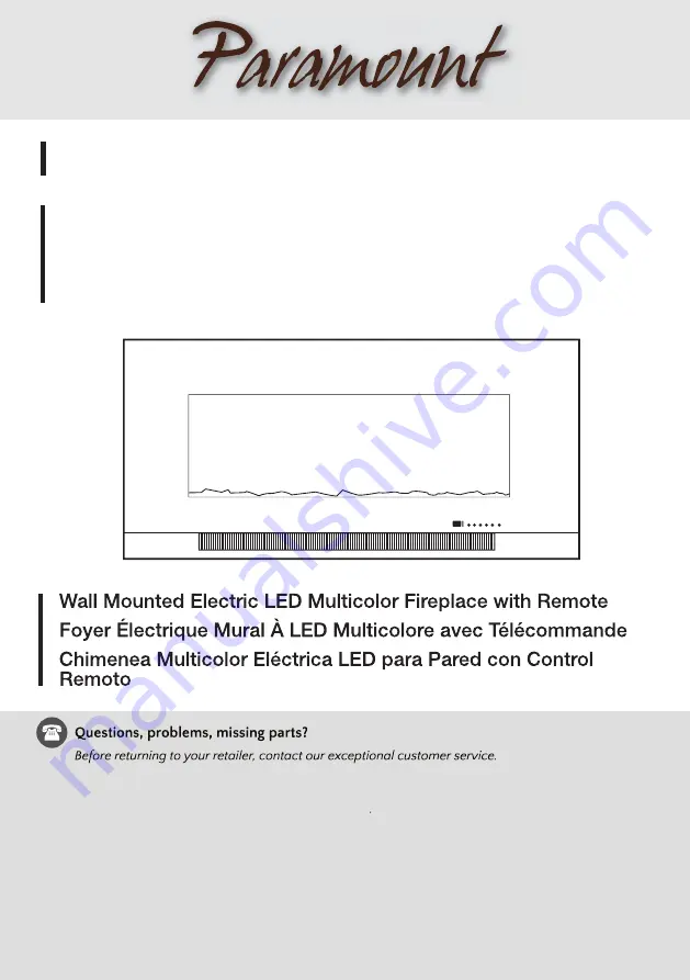 Paramount Fitness EF-WM362 MO Installation And Operation Instruction Manual Download Page 1