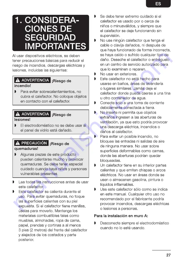 Paramount Fitness EF-WM362 MO Installation And Operation Instruction Manual Download Page 27