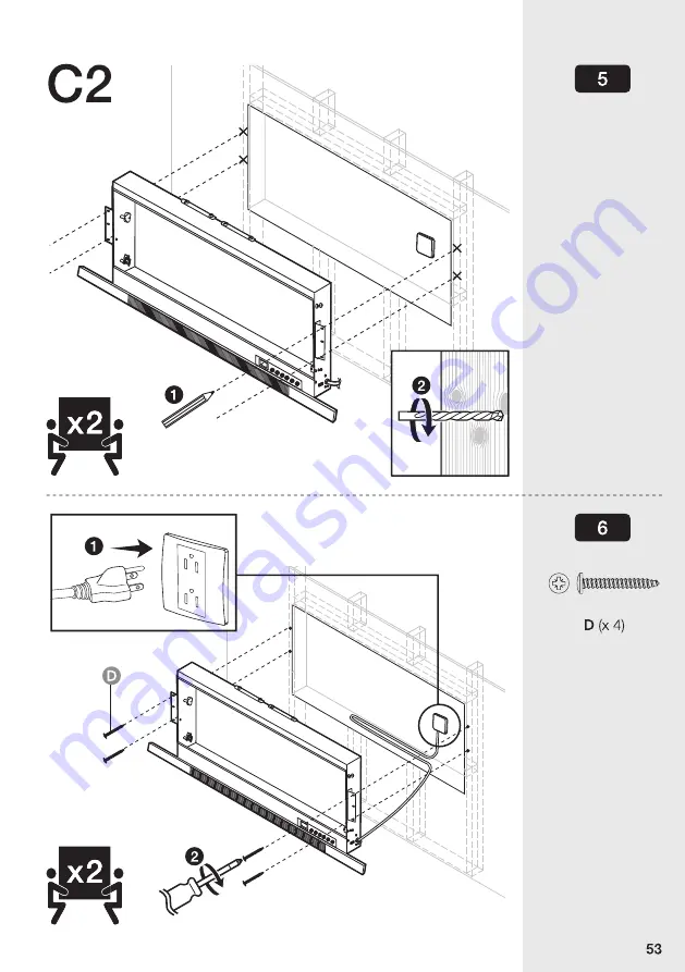 Paramount Fitness EF-WM362 MO Installation And Operation Instruction Manual Download Page 53