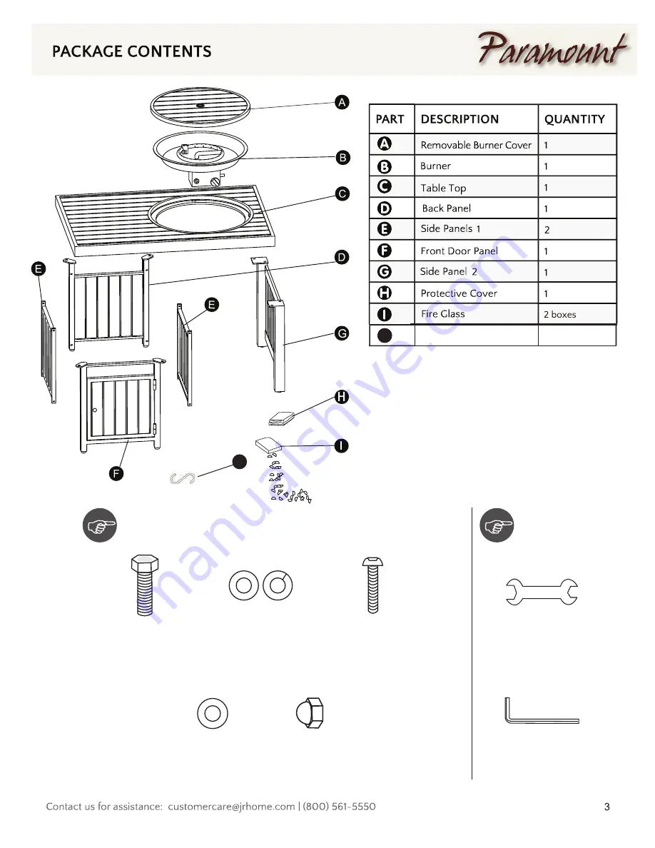 Paramount Fitness FP-301-BZ Instructions And Owner'S Manual Download Page 3