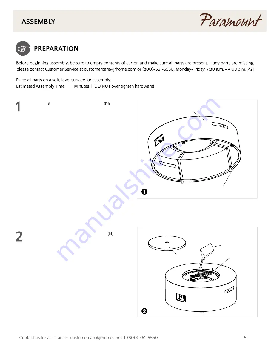 Paramount Fitness FR1010-T-122 Скачать руководство пользователя страница 5