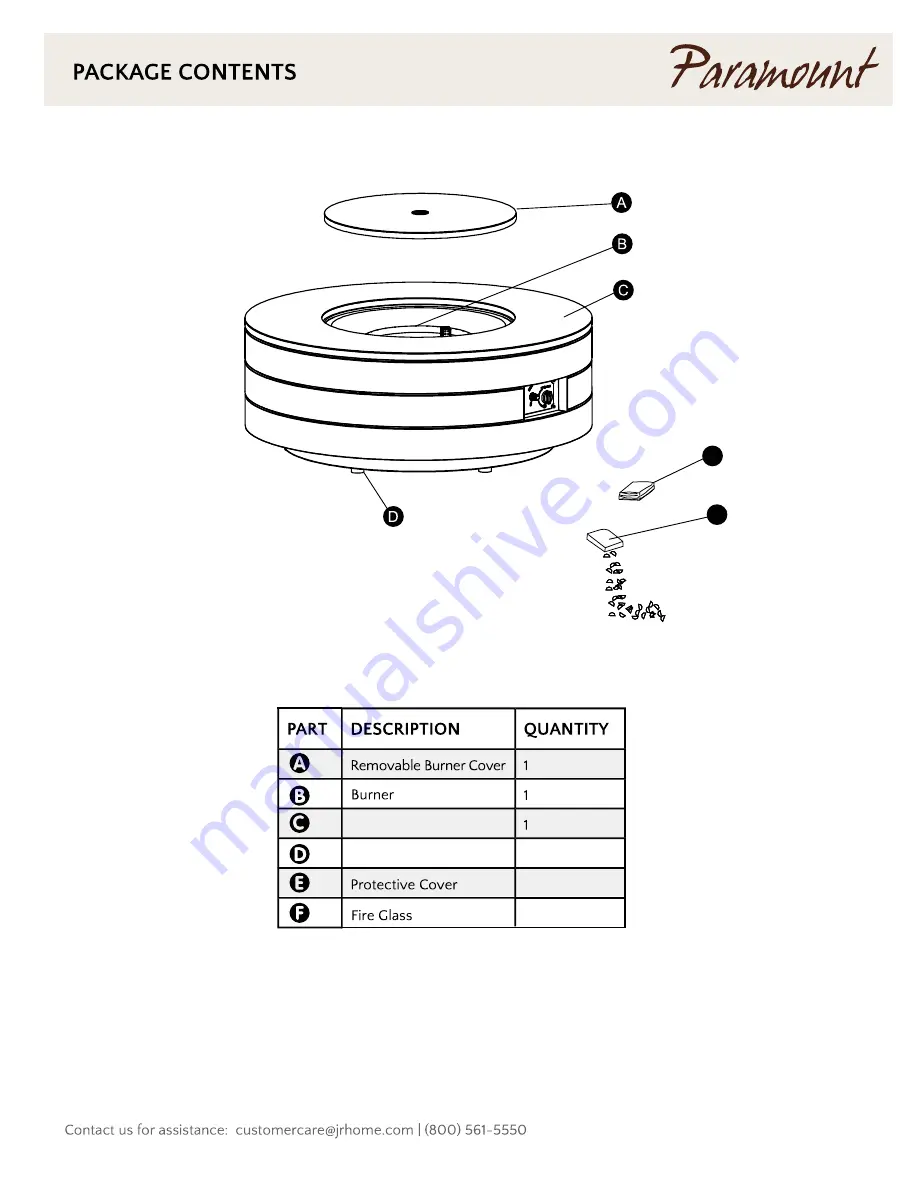 Paramount Fitness FR1010-T-132 Instructions And Owner'S Manual Download Page 3