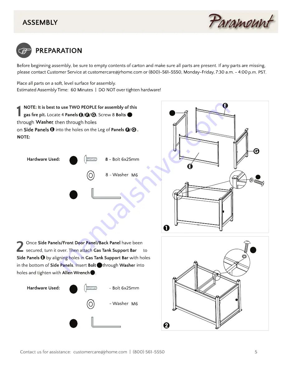 Paramount Fitness FS1010-T-183 Скачать руководство пользователя страница 5