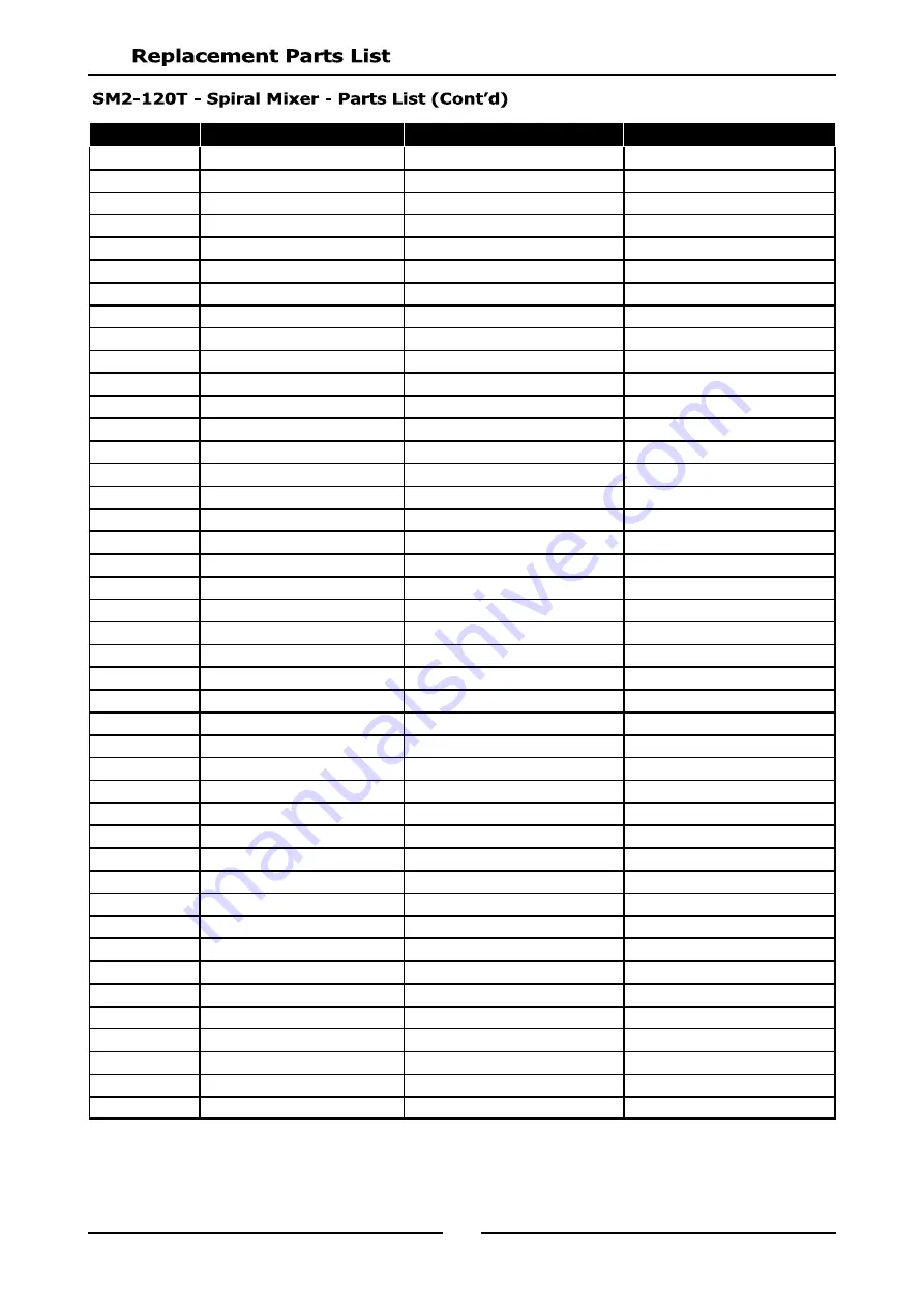 Paramount Fitness SM2-25 Installation & Operation Manual Download Page 50