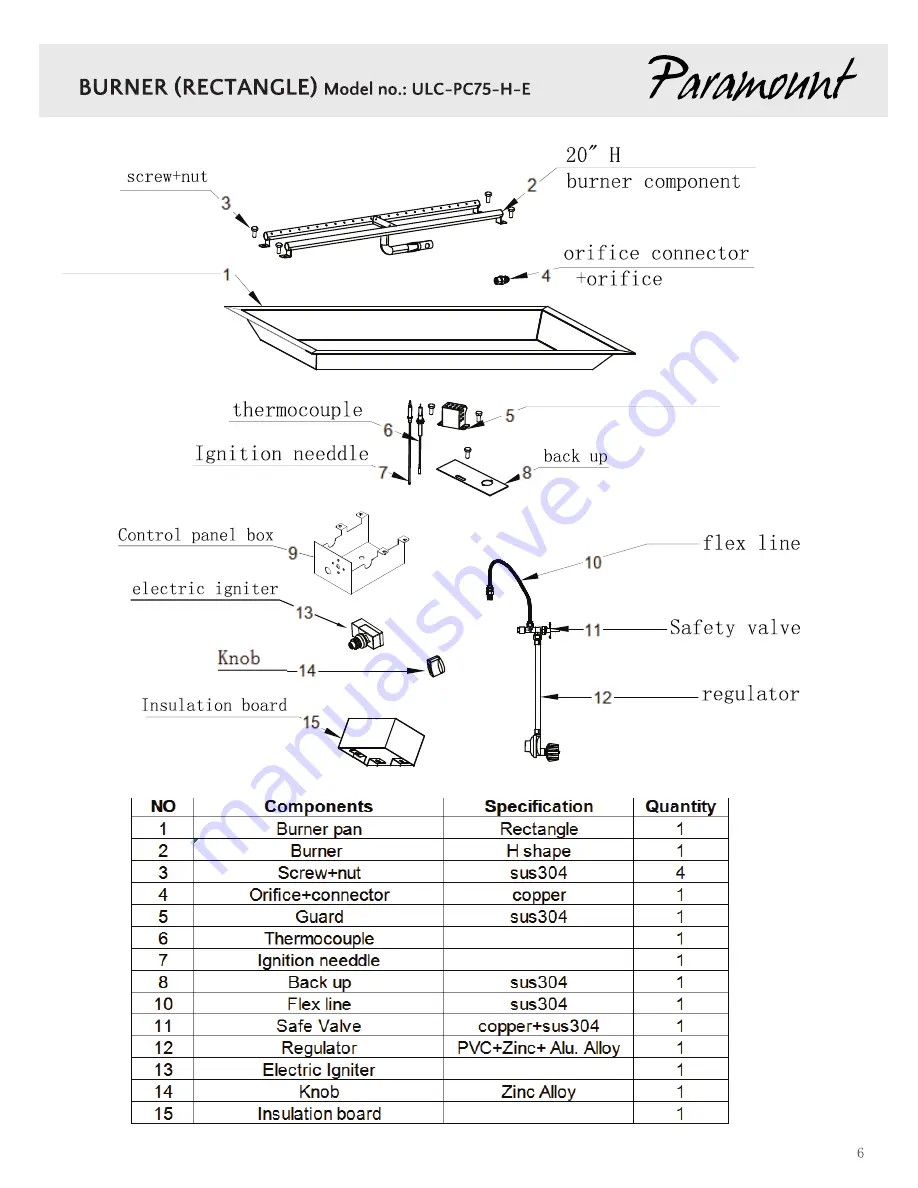 Paramount Fitness ULC-PC75-H-E Instructions And Owner'S Manual Download Page 17