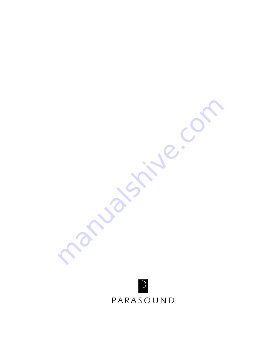 Parasound HCA-2205A Owner'S Manual Download Page 11