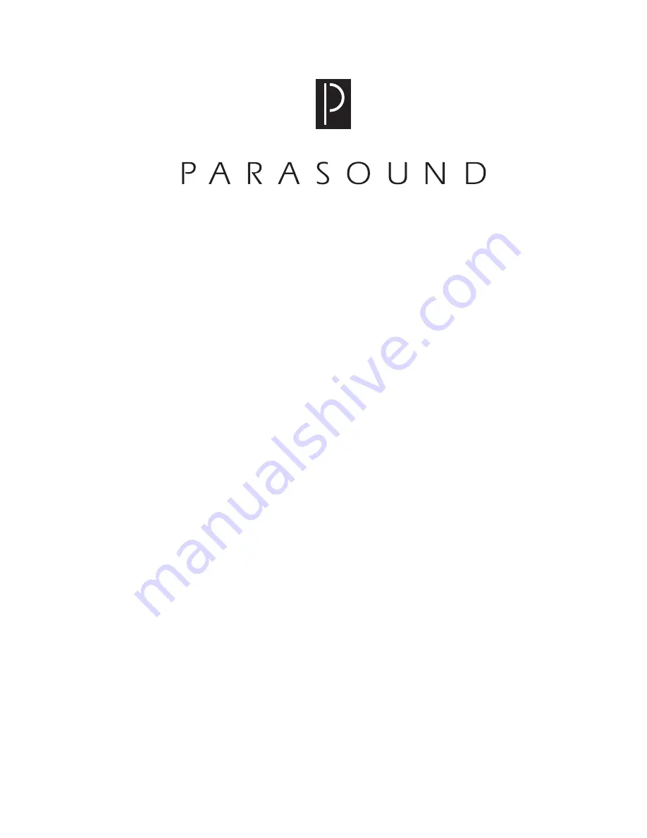 Parasound PAL-265 Owner'S Manual Download Page 3