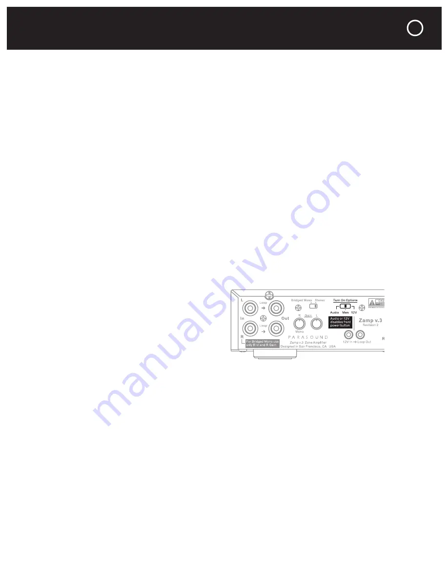 Parasound Zamp v.3 Owner'S Manual Download Page 7