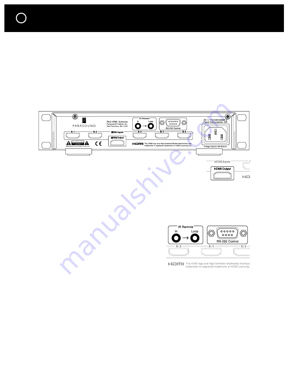 Parasound Zhd Owner'S Manual Download Page 6