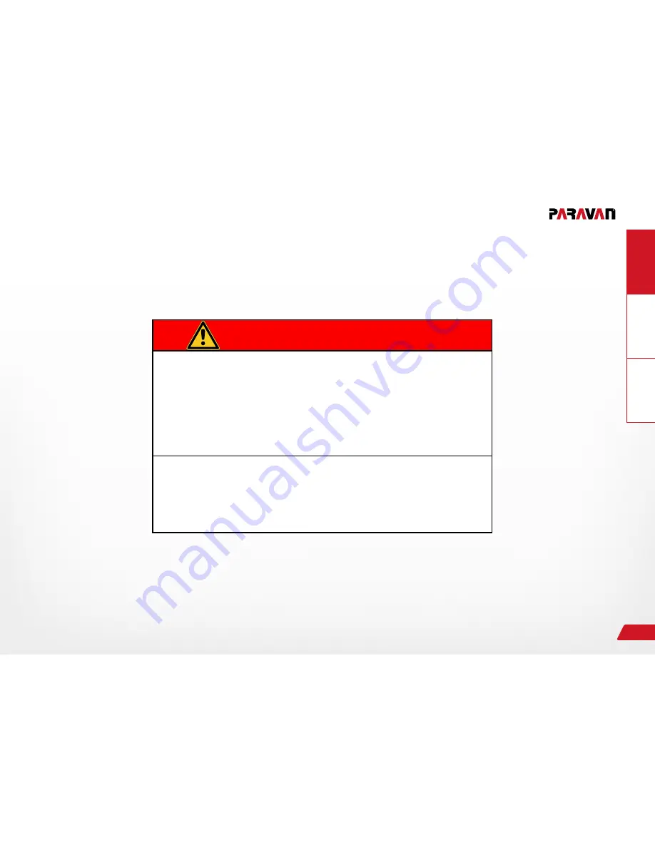 Paravan Gear Control Operating Instructions Manual Download Page 9