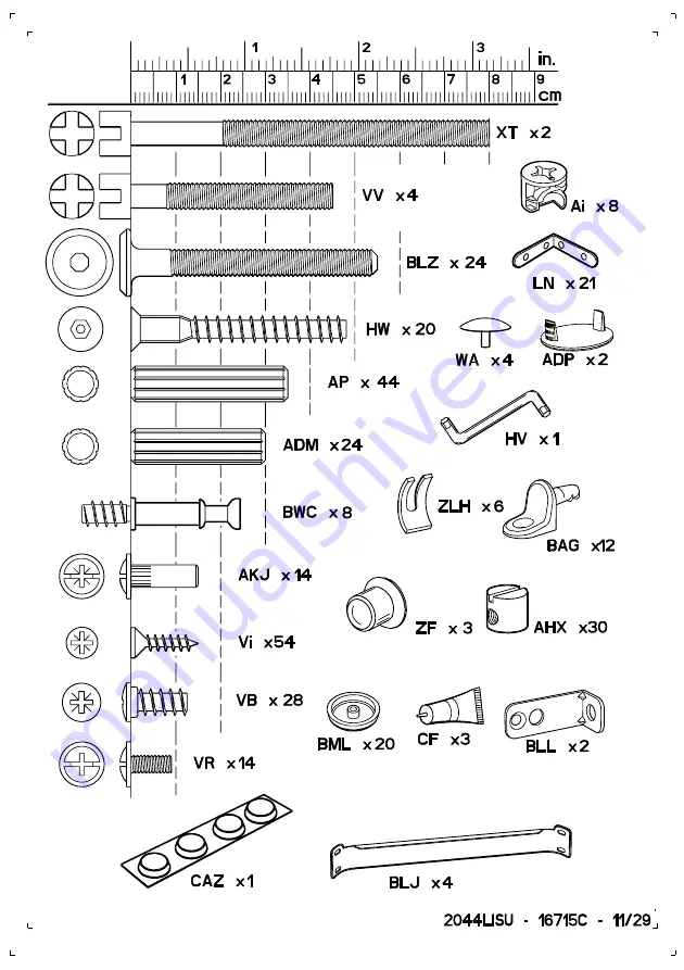 Parisot Meubles 2044LISU Manual Download Page 11