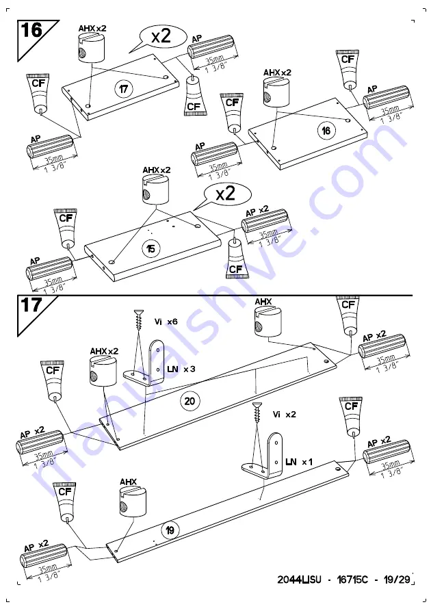 Parisot Meubles 2044LISU Manual Download Page 19