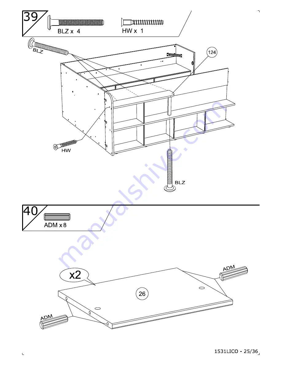 PARISOT 1531LICO Assembly Instructions Manual Download Page 25