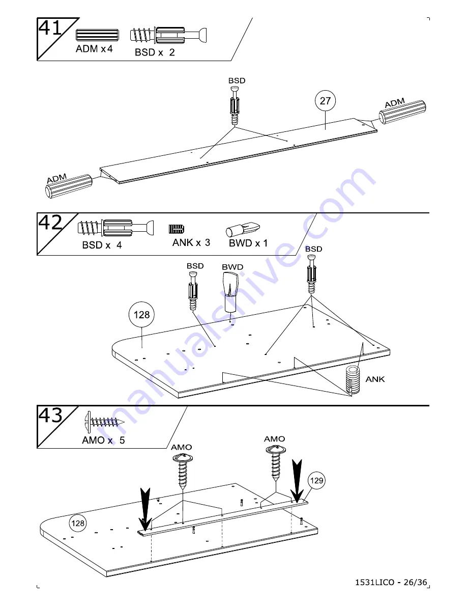 PARISOT 1531LICO Assembly Instructions Manual Download Page 26