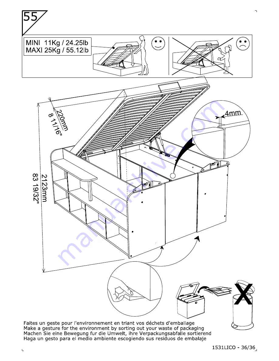 PARISOT 1531LICO Assembly Instructions Manual Download Page 36