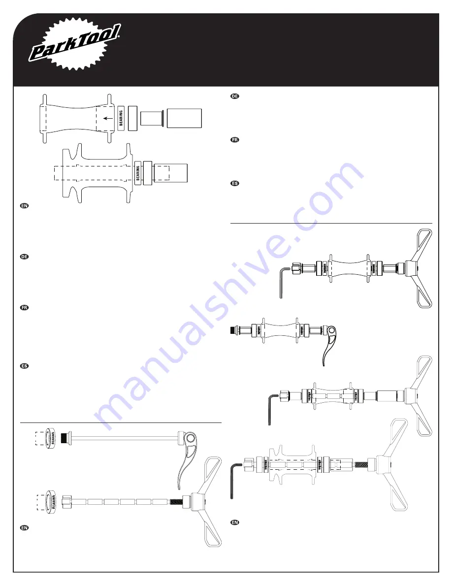 Park Tool HBP-1 Quick Start Manual Download Page 2