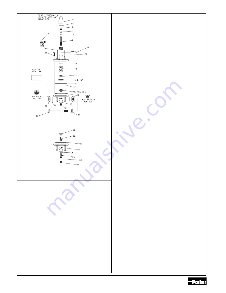 Parker A2B-DN Manual Download Page 2