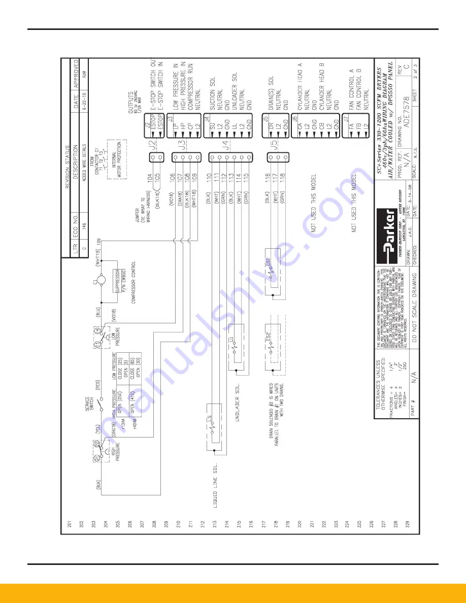 Parker Airtek Smart Cycle Plus SCP1200 User Manual Download Page 46