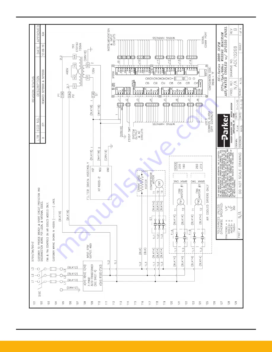 Parker Airtek Smart Cycle Plus SCP1200 User Manual Download Page 57