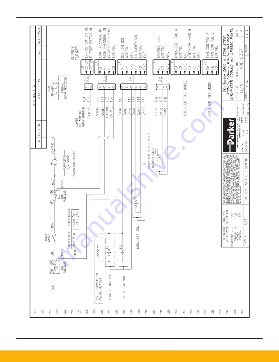 Parker Airtek Smart Cycle Plus SCP1200 User Manual Download Page 67