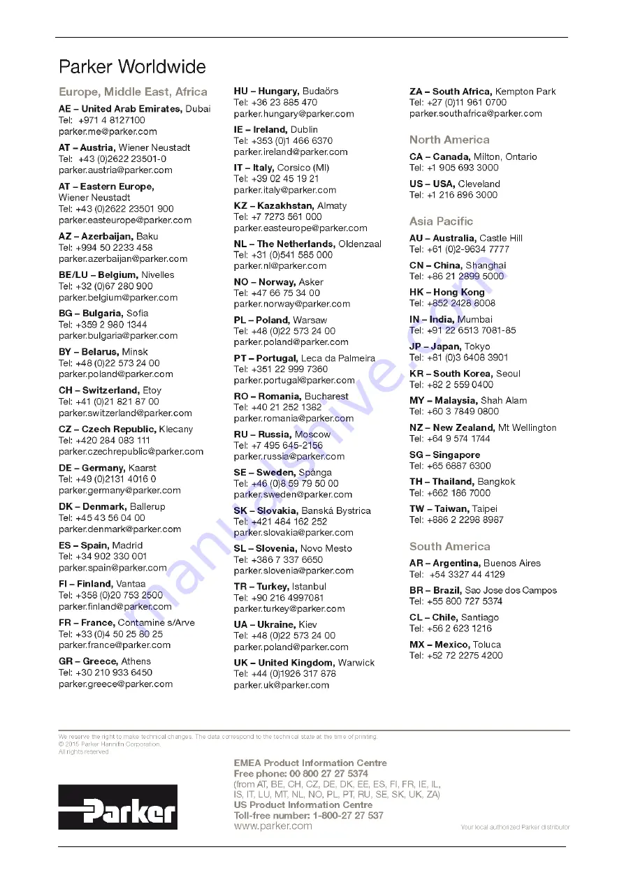 Parker Compax3M Series Short Description Download Page 20