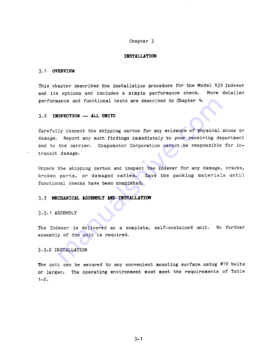 Parker Compumotor 430 User Manual Download Page 54