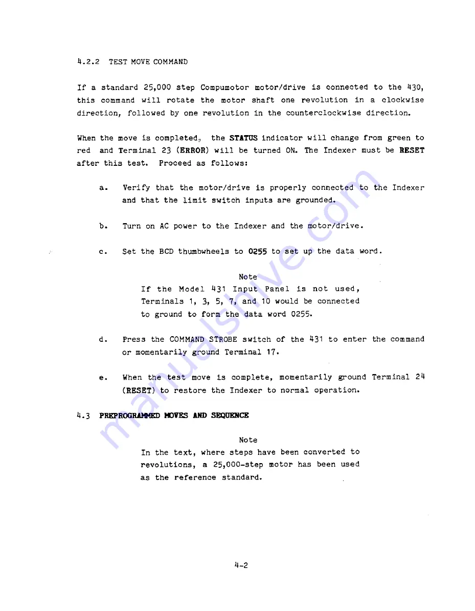 Parker Compumotor 430 User Manual Download Page 99