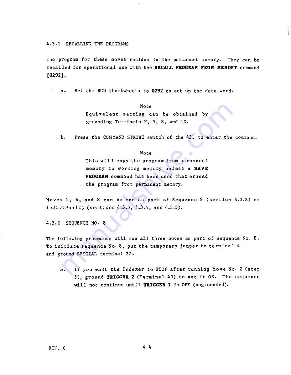 Parker Compumotor 430 User Manual Download Page 100