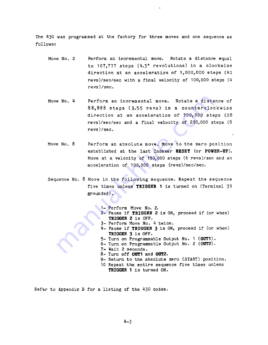 Parker Compumotor 430 User Manual Download Page 101