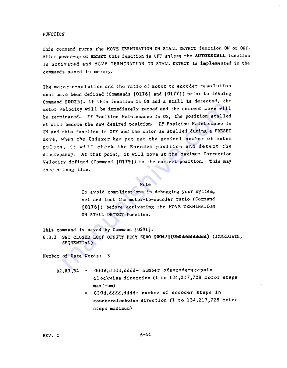 Parker Compumotor 430 User Manual Download Page 169