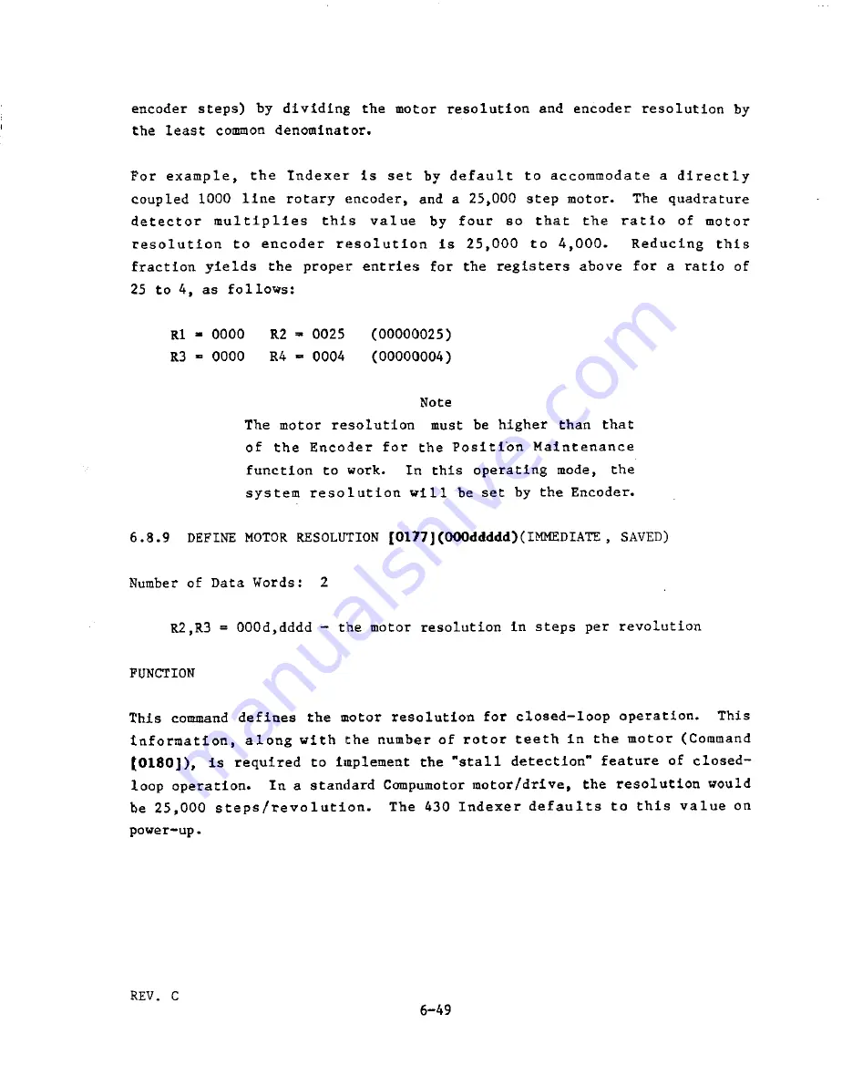 Parker Compumotor 430 User Manual Download Page 174