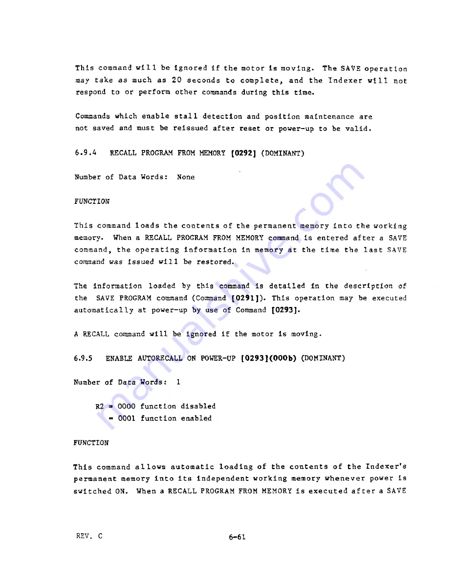 Parker Compumotor 430 User Manual Download Page 186