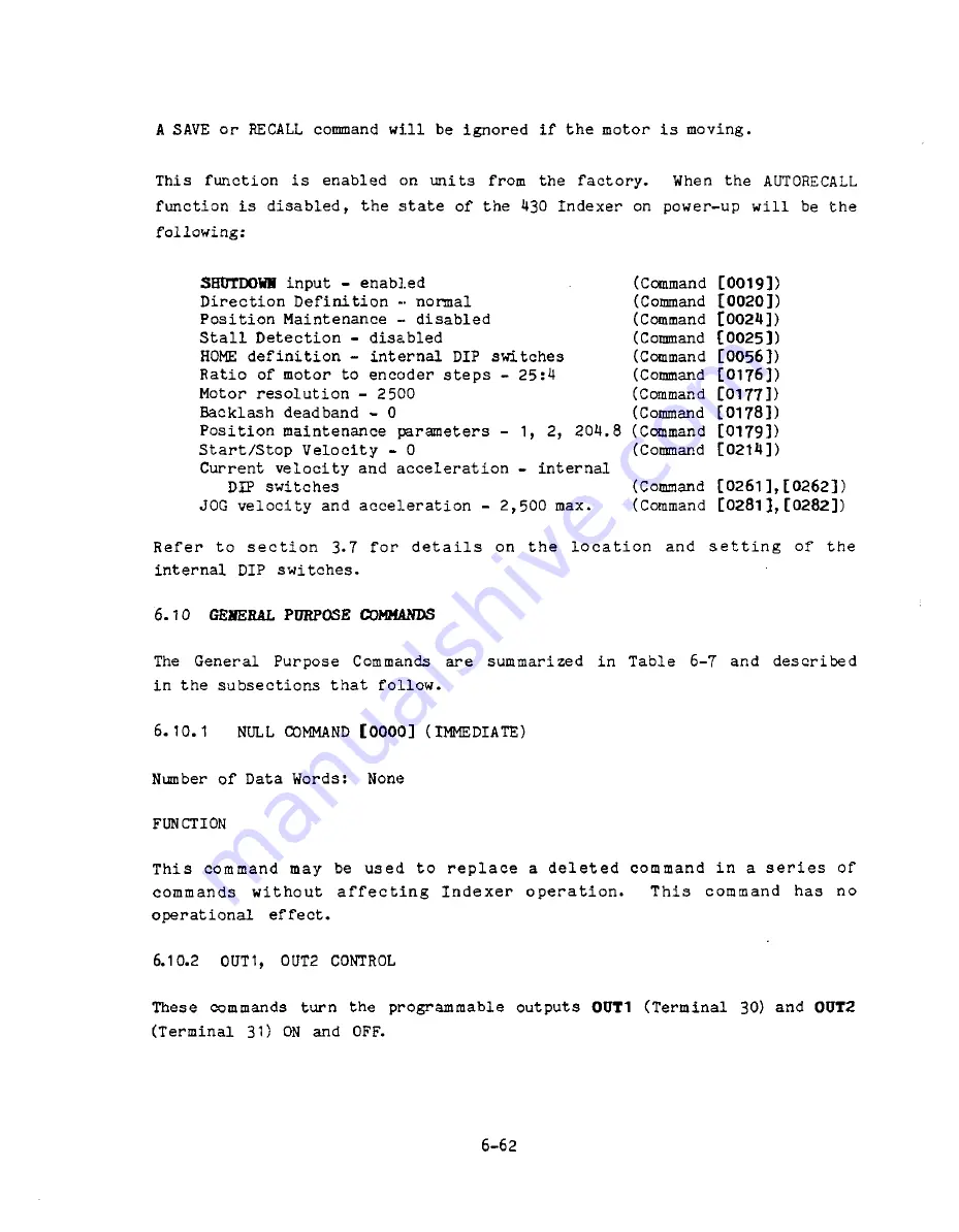 Parker Compumotor 430 User Manual Download Page 188